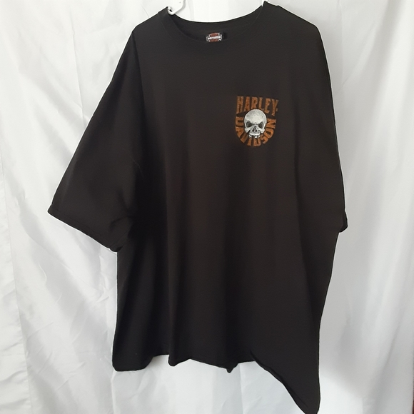 HARLEY-DAVIDSON BLACK SHORT SLEEVE CREW T SHIRT (POCONO MOUNTAINS, PA) MENS 5XL - Picture 3 of 9